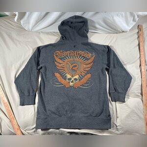 Rocawear Vintage Full Zip Y2K Hoodie Youth XL Men Medium Grunge Hip Hop Skater